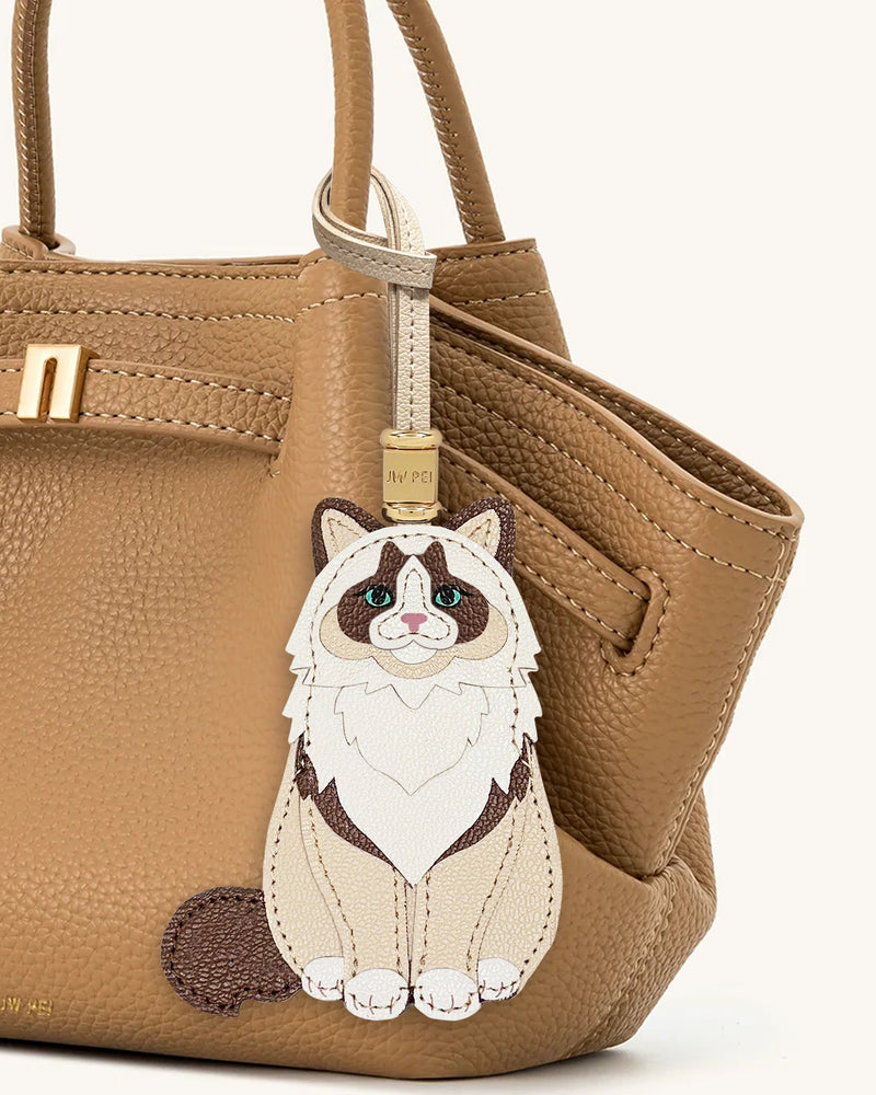 Ragdoll Cat Bag Charm - Beige