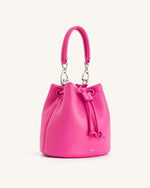 Yulia Padded Bucket Bag - Bright Pink