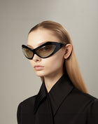 Clarissa Cateye Sunglasses - Black