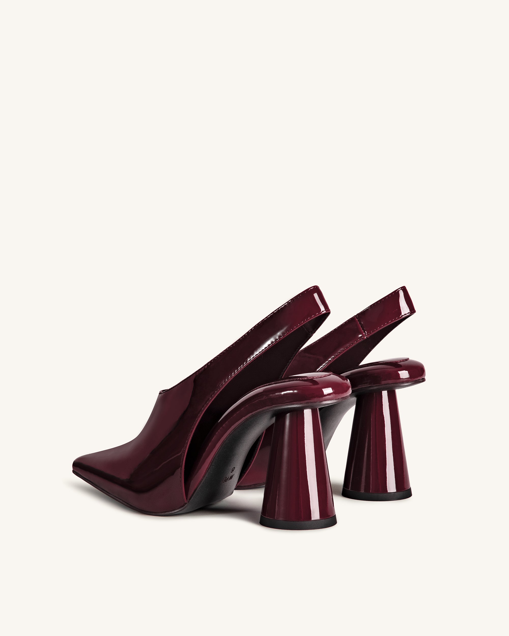 Vivovr High Heel Pumps Burgundy