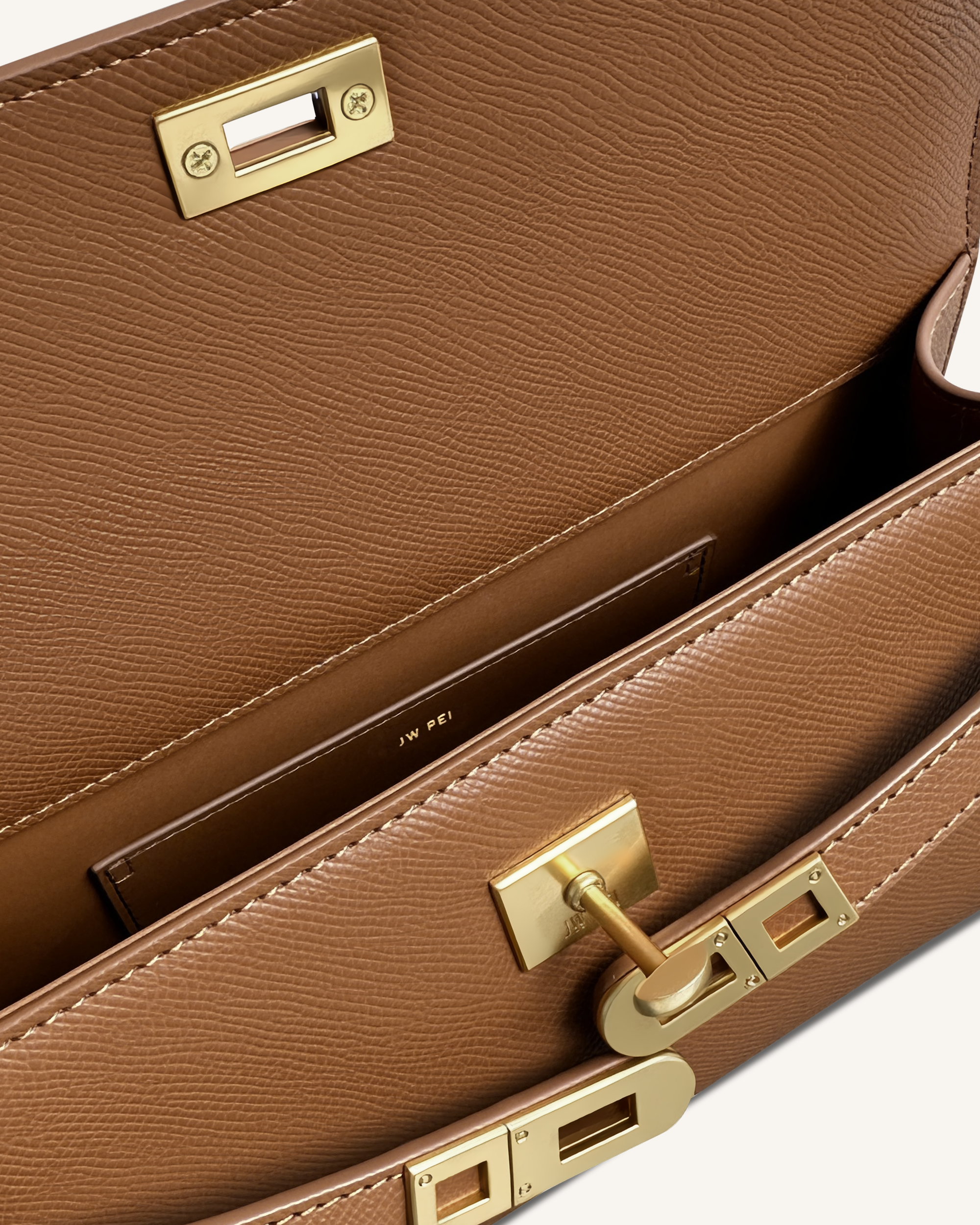 Noor Top Handle Bag - Brown