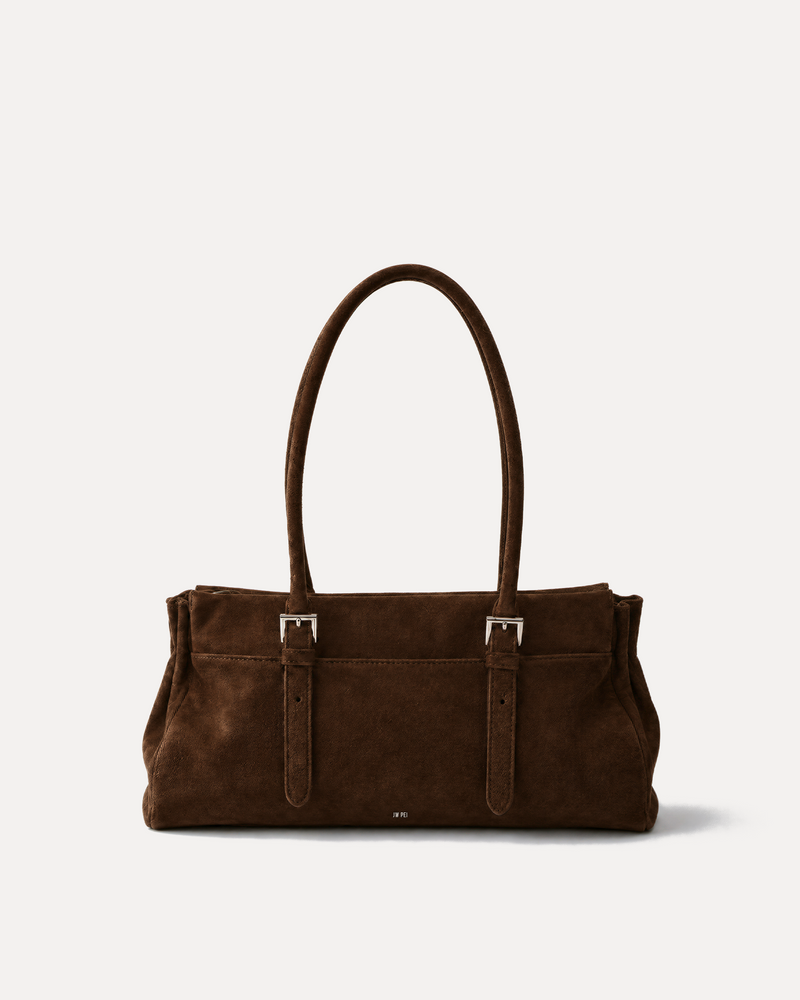 Brielle Faux Suede Tote - Brown