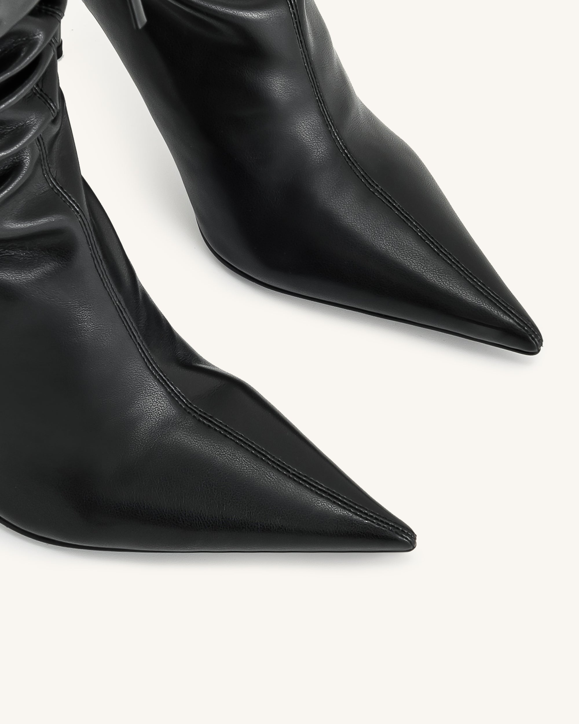 Olivia Leather High Heel Boots - Black 11 | US Olivia Leather High Heel Boots - Black 11 | US