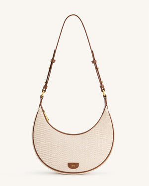Elise Natural Rattan Weaving  Handbag - Brown Rattan