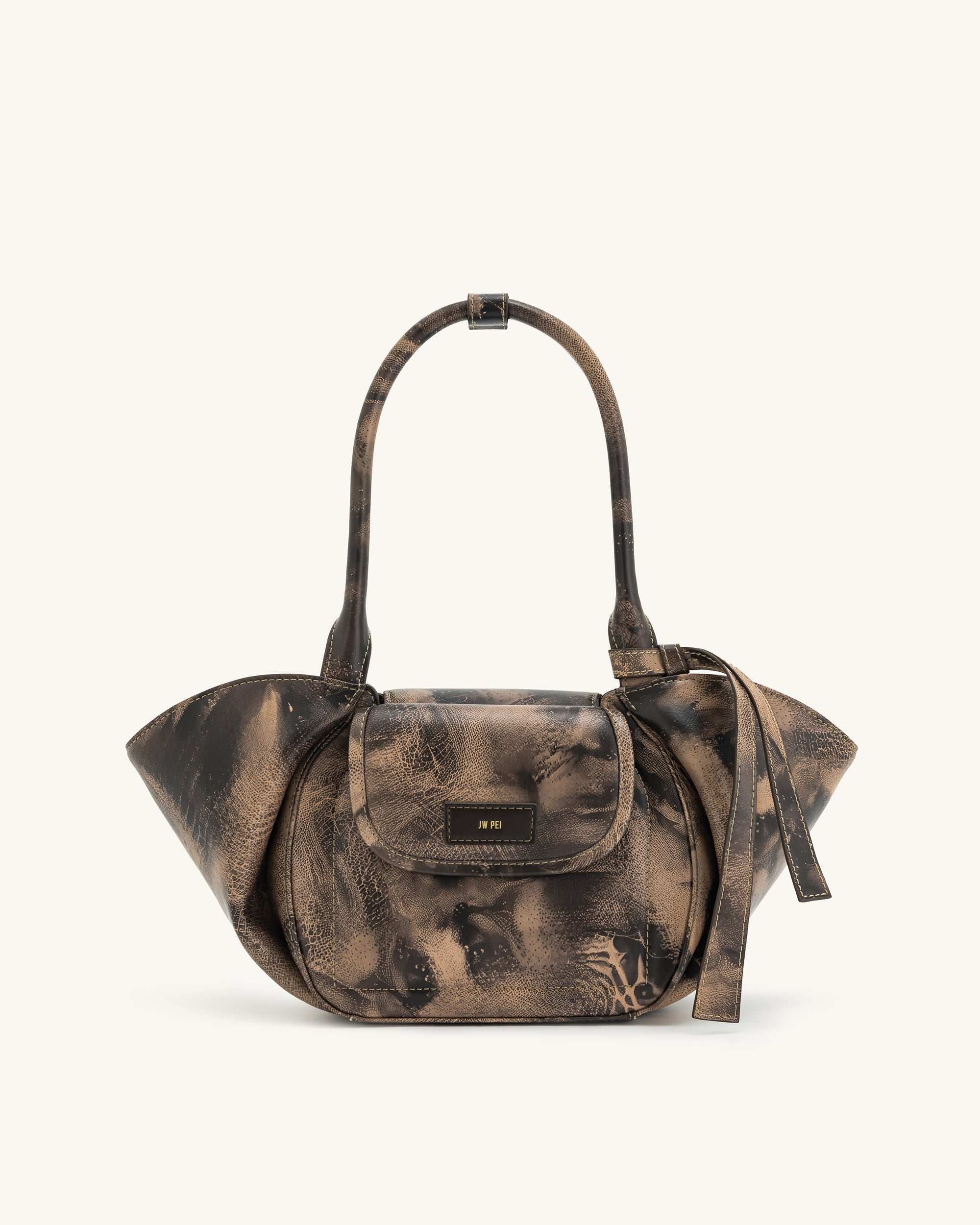 Zoey Pockets Shoulder Bag - Brown | JW PEI