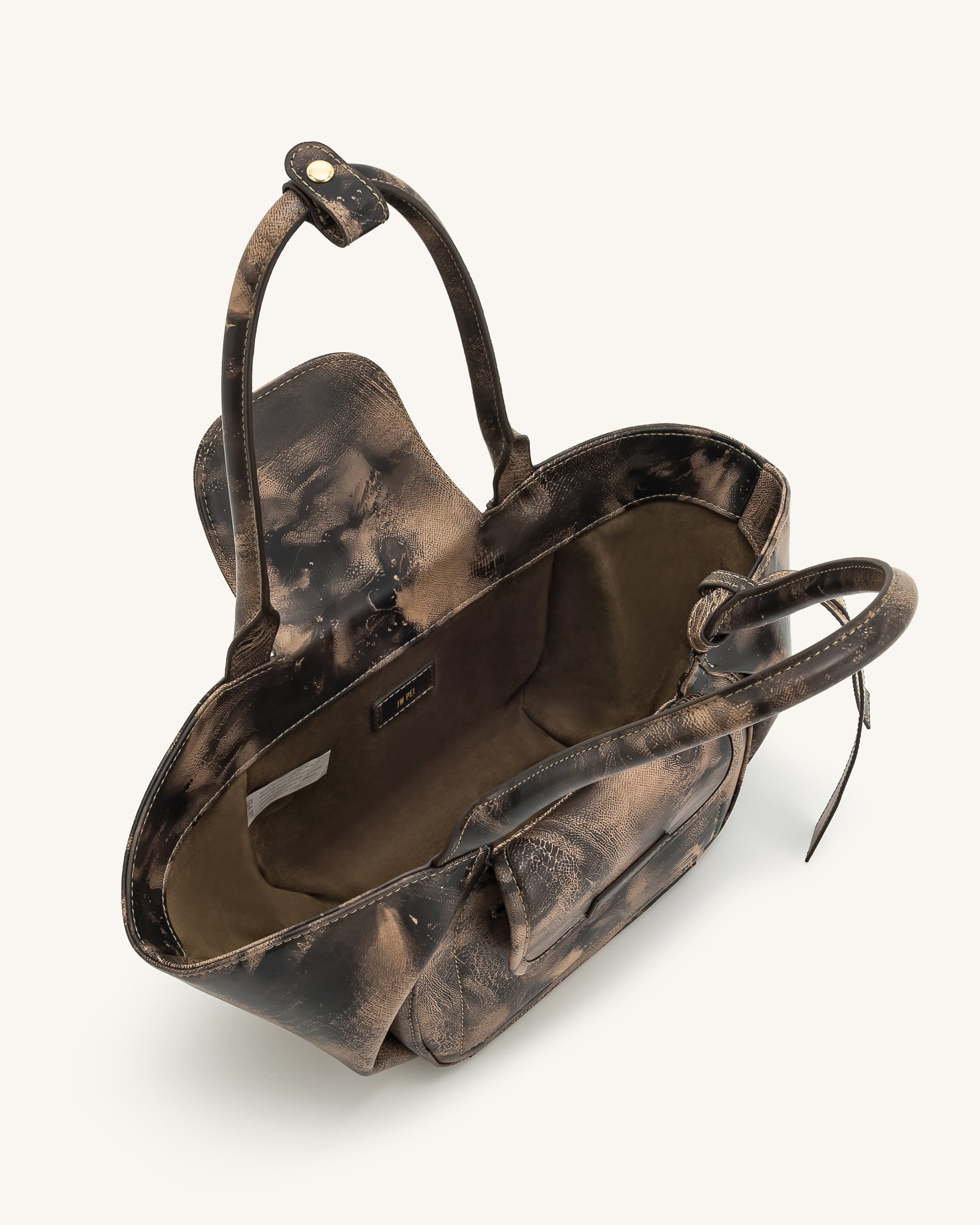 Zoey Pockets Shoulder Bag - Brown | JW PEI