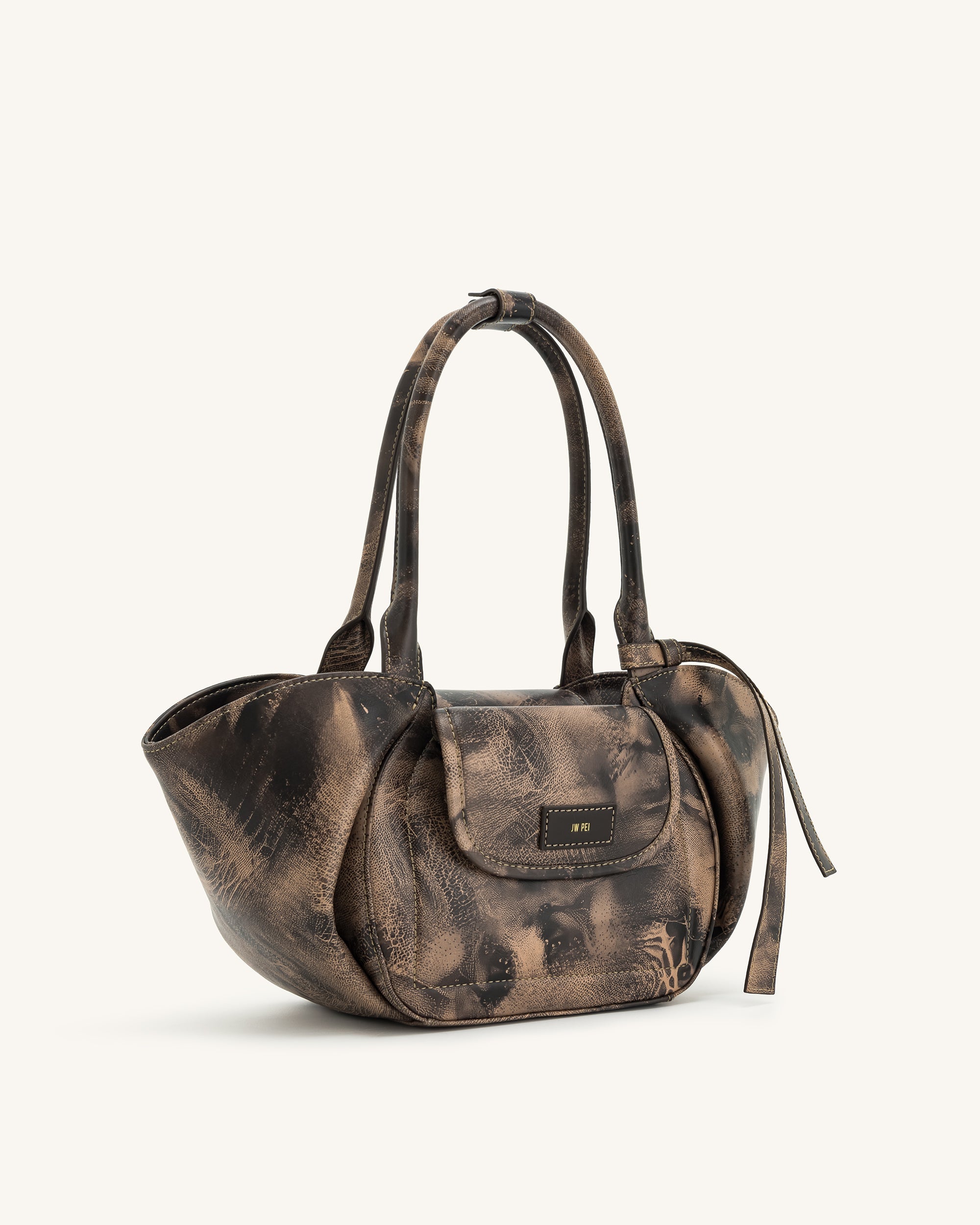 Zoey Pockets Shoulder Bag - Brown | JW PEI