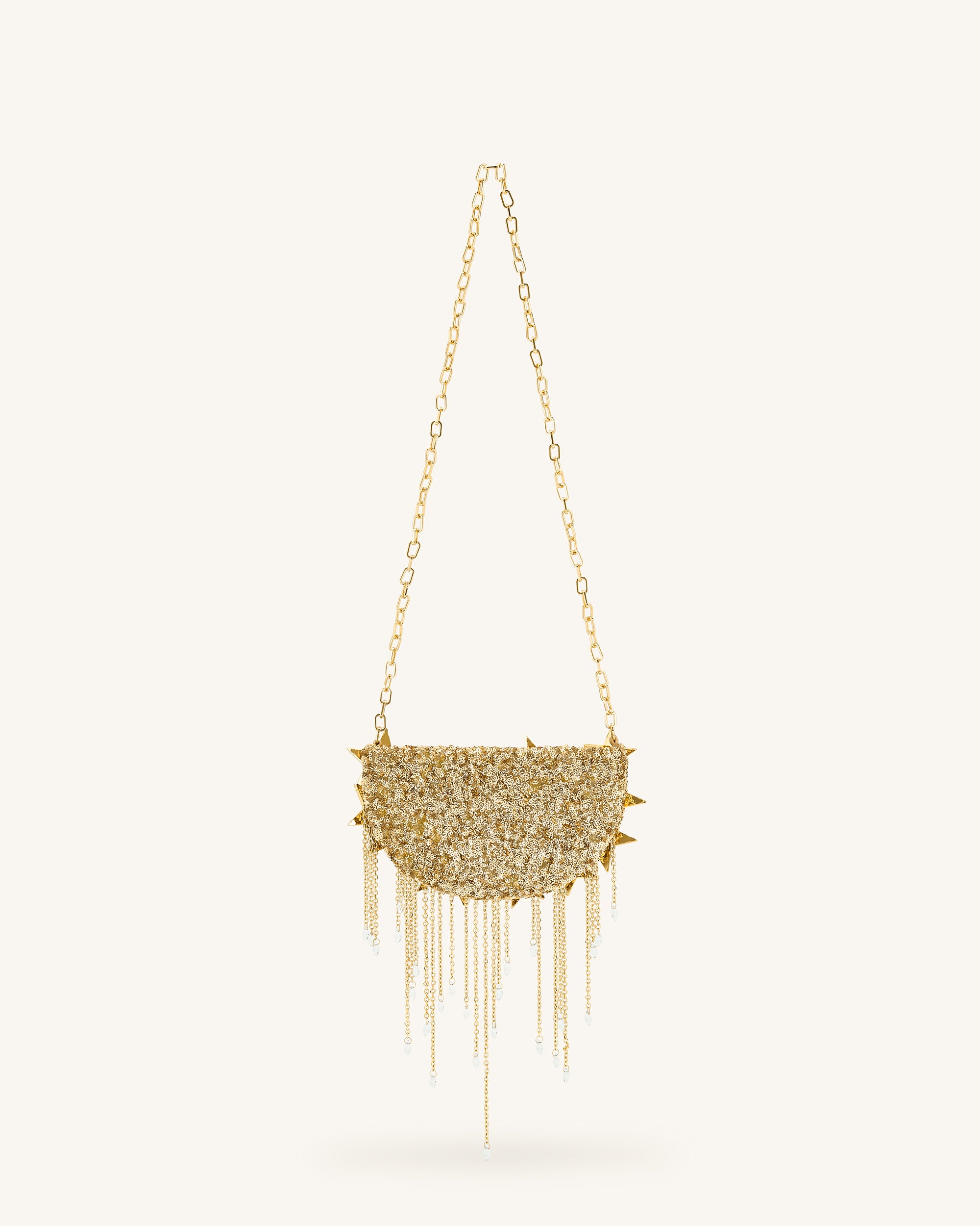Anika Star-Embellished Chain Bag - Gold | JW PEI