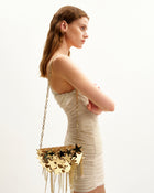 Anika Star-Embellished Chain Bag - Gold
