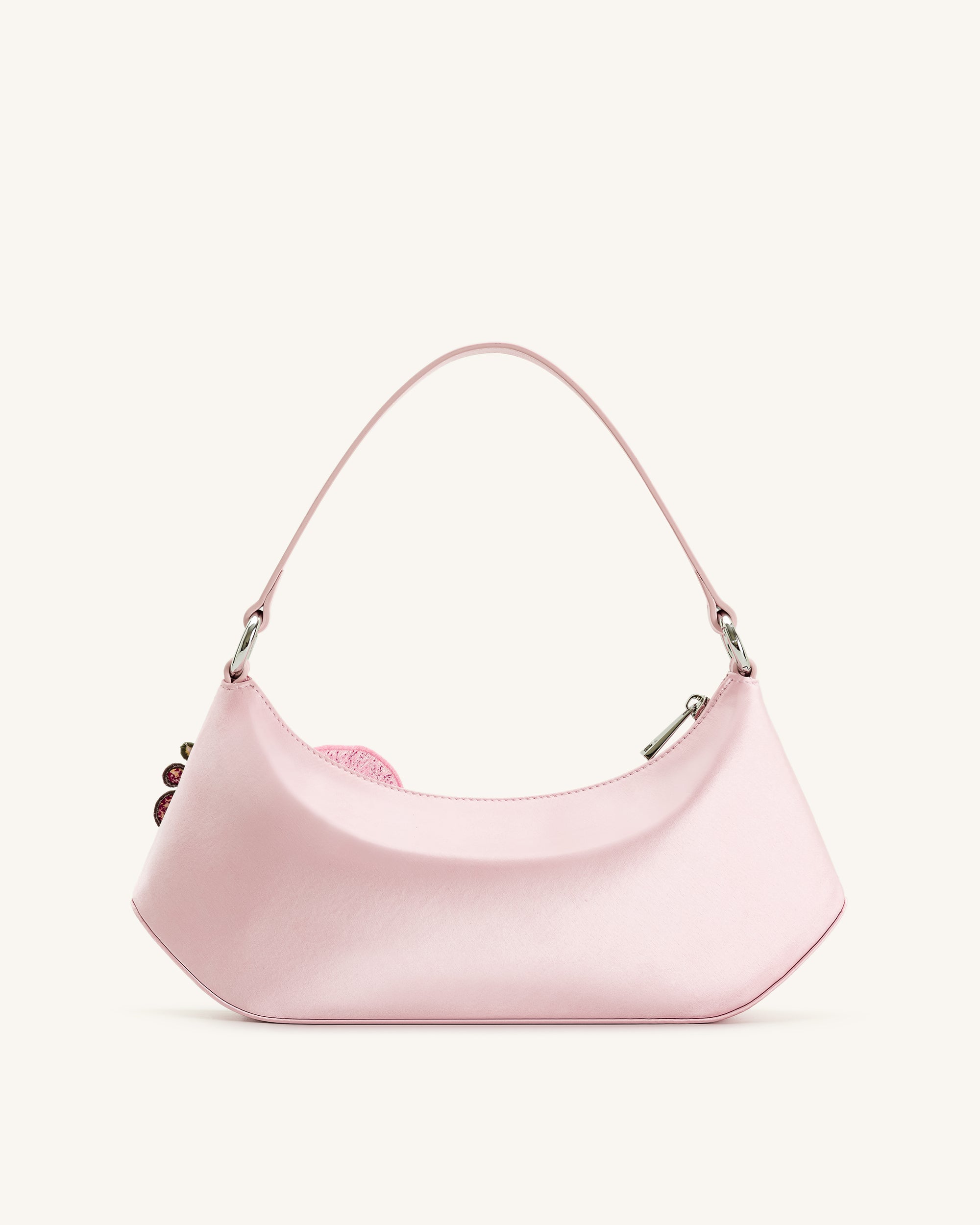 Lily Orchid Embroidered Shoulder Bag - Pink | JW PEI
