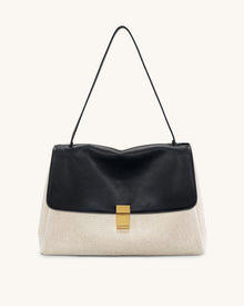 Hilary Shoulder Bag - Black Canvas