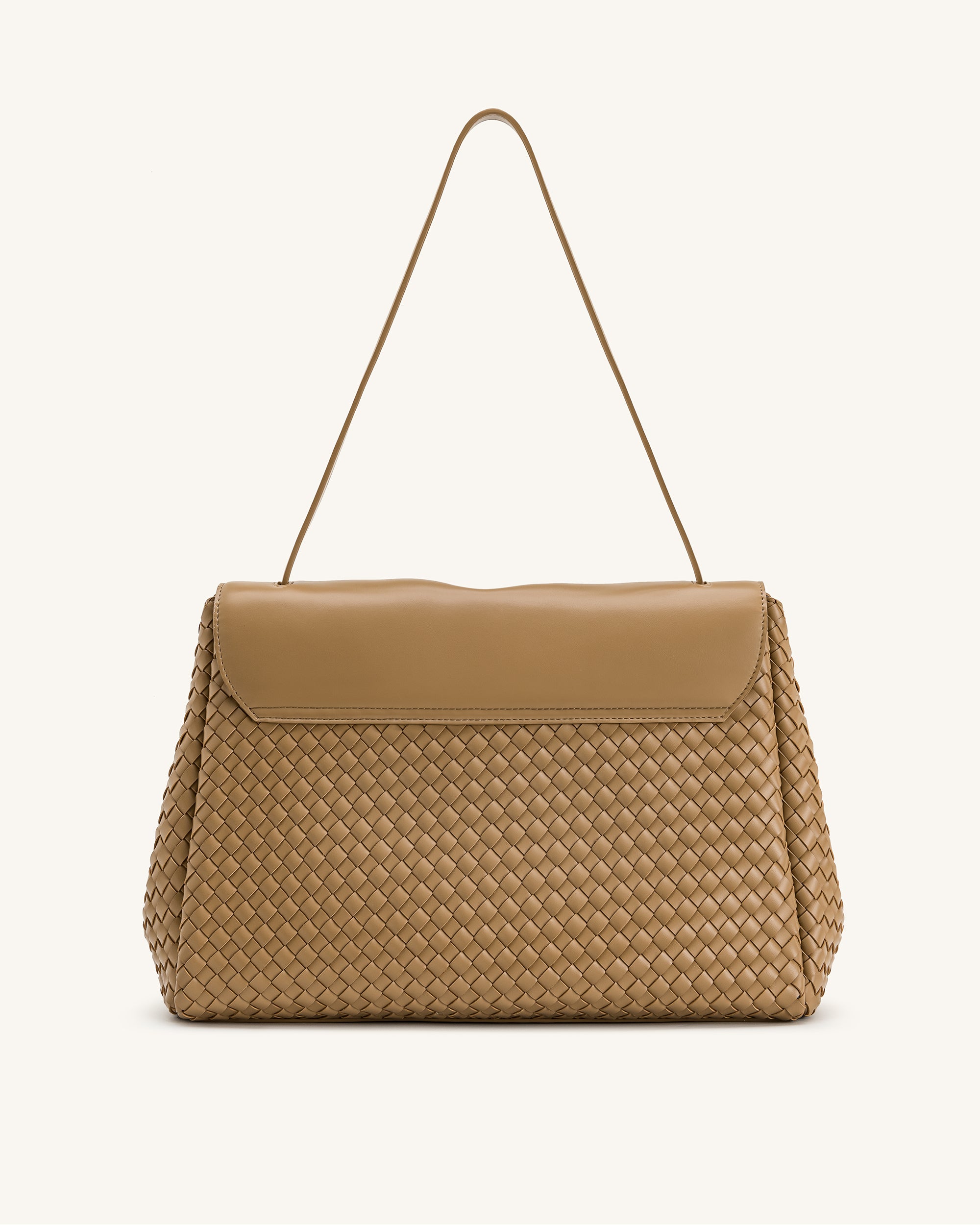 Hilary Woven Shoulder Bag - Camel | JW PEI
