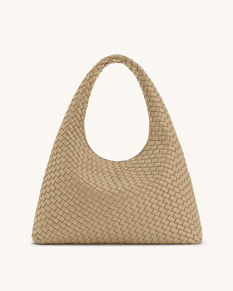 Iaura Woven Shoulder Bag - Beige