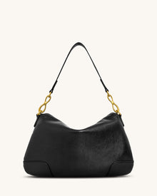 Jayla Charm Shoulder Bag - Black