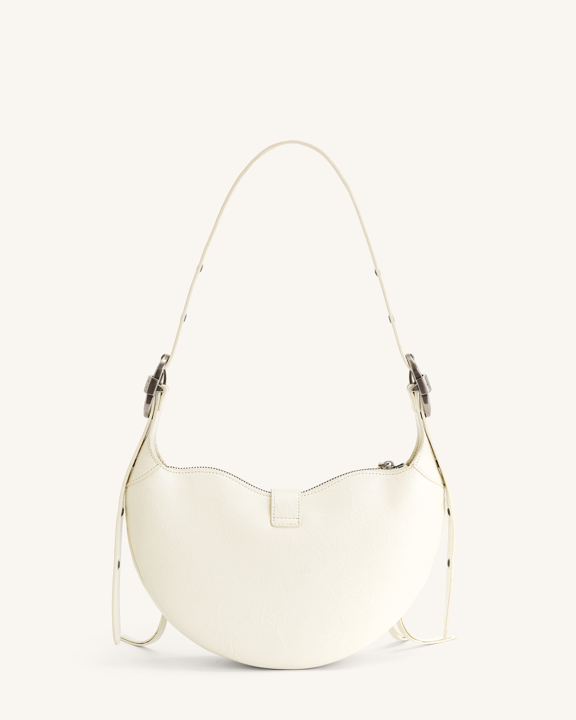 JW PEI TESSA CRUSHED SHOULDER BAG - WHITE NIB