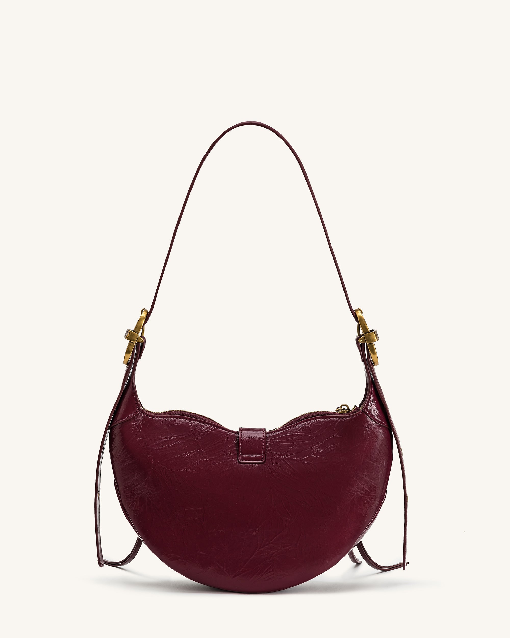 Tessa Studded Shoulder Bag - Burgundy | JW PEI