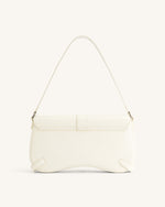 Sia Crushed Shoulder Bag - White