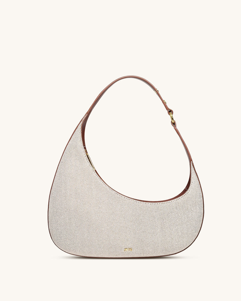 Harlee Shoulder Bag - Brown Canvas