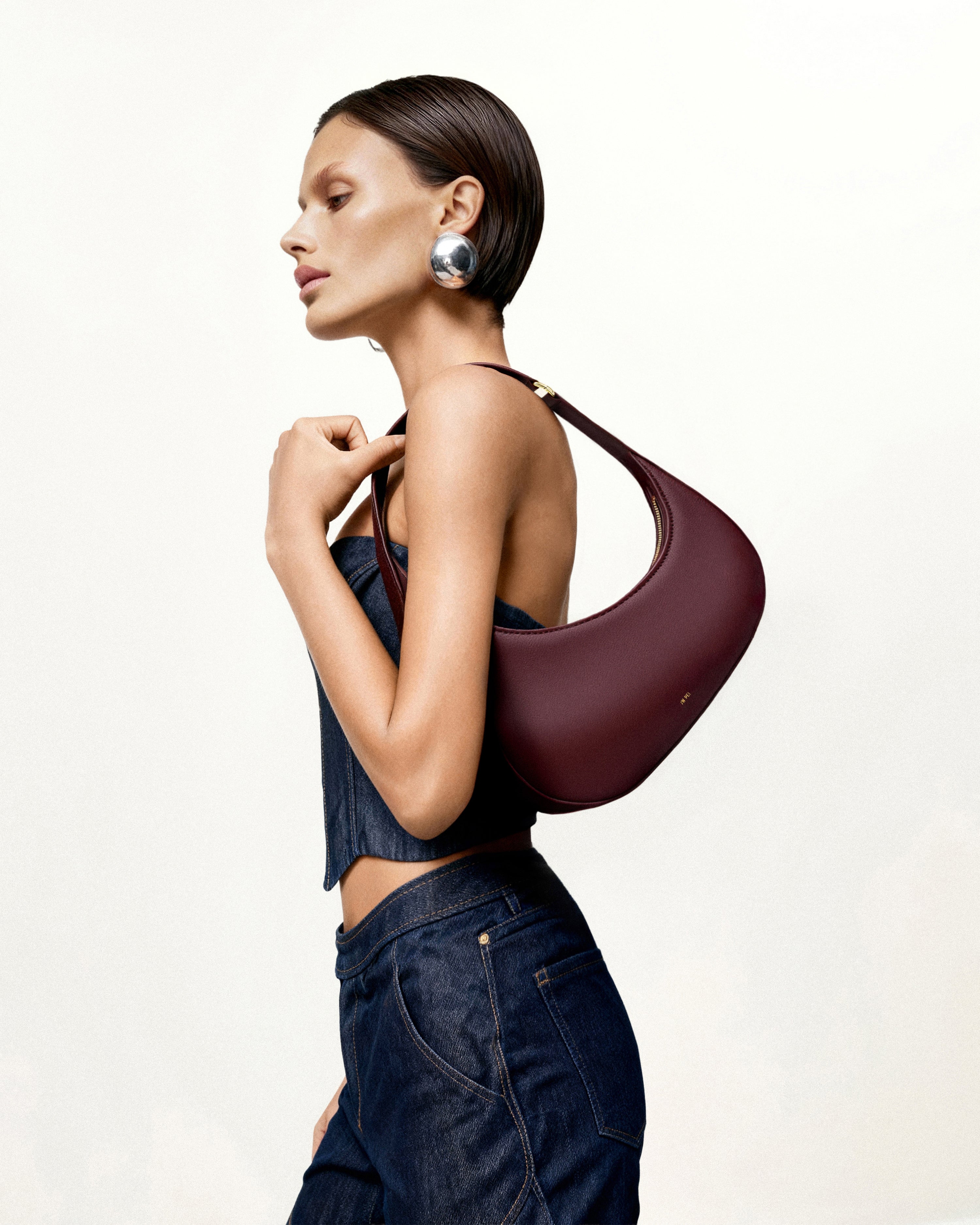 Harlee Shoulder Bag - Claret | JW PEI