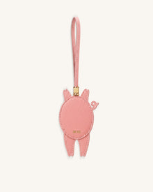 Playful Pig Bag Charm - Pink
