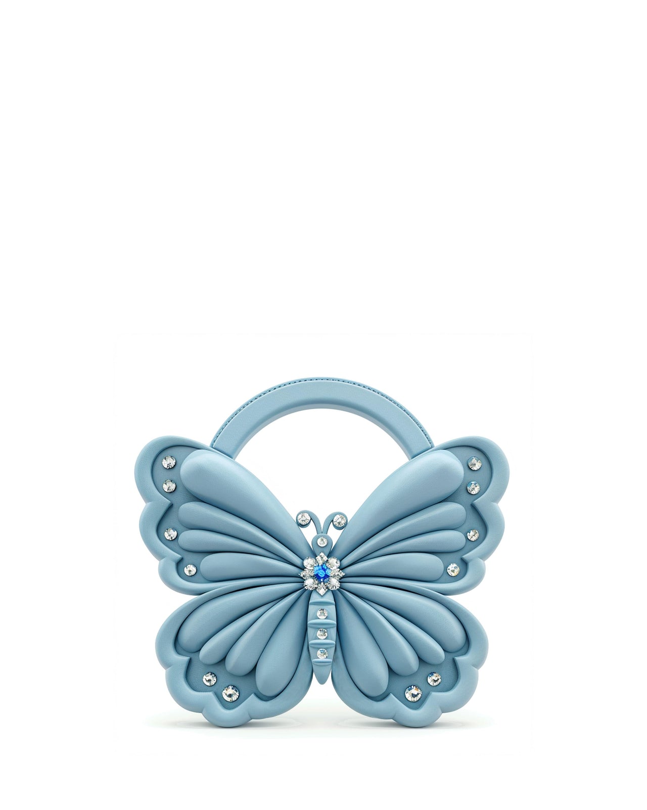 Butterfly Plastic Tote - Blue