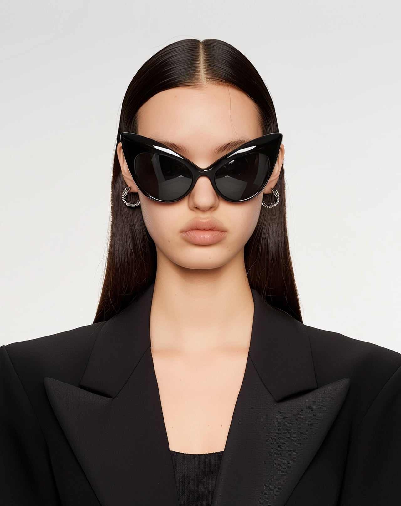 Whitney Cateye Sunglasses - Black