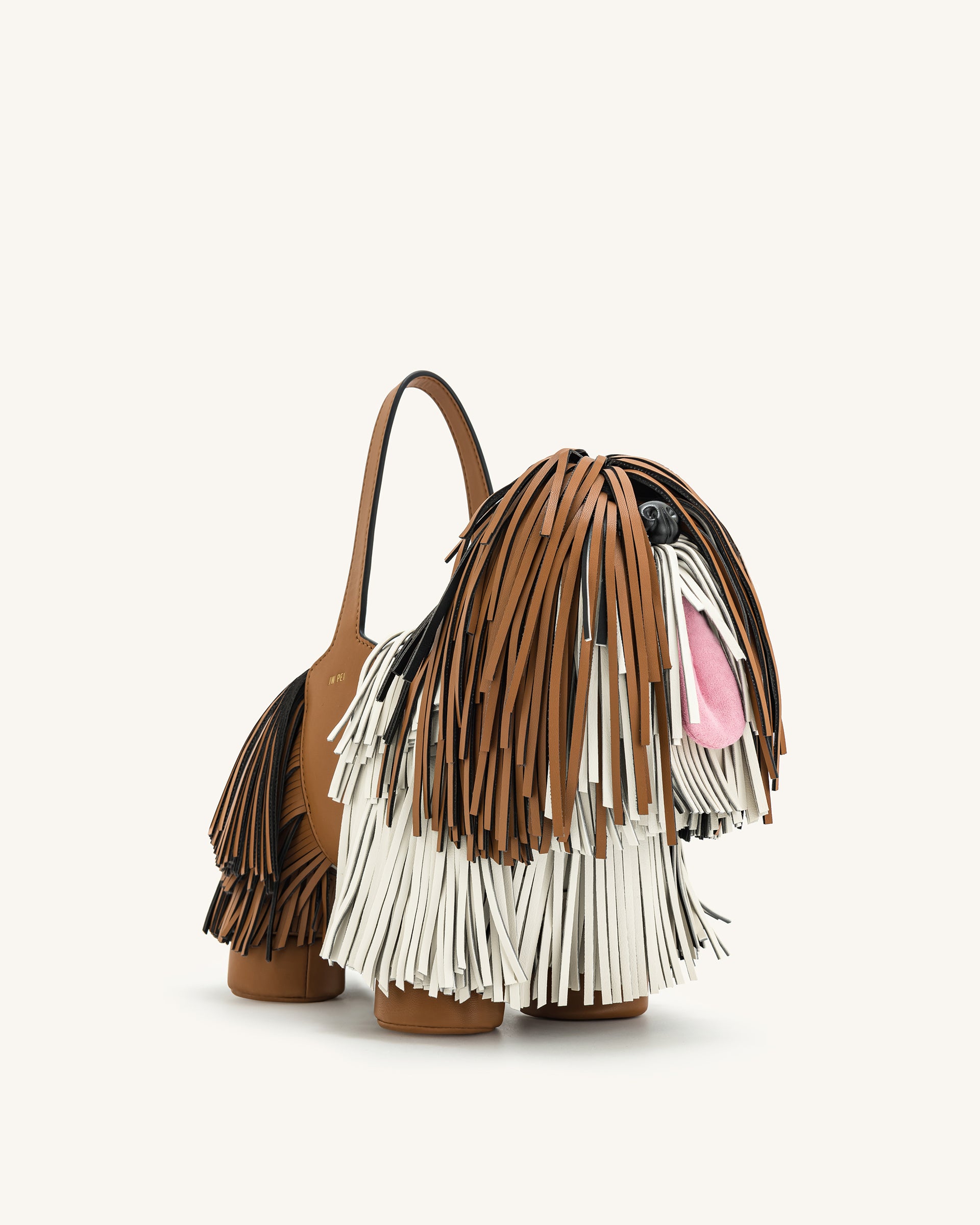 Nita Puppy Shape Handbag - Brown | JW PEI 