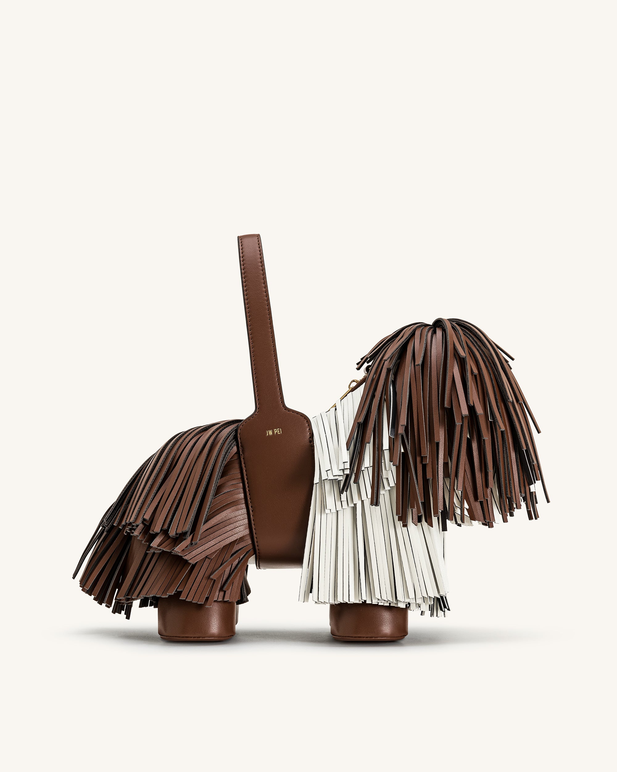 Nita Puppy Shape Handbag - Caramel Brown | JW PEI