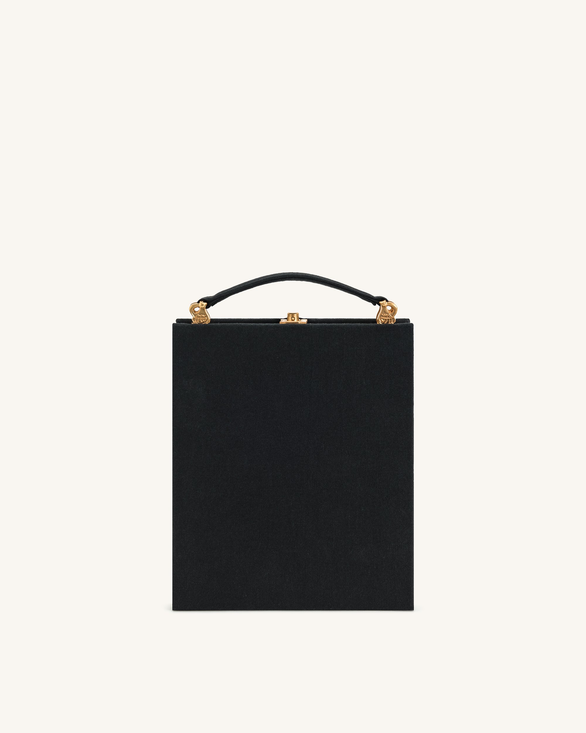 Taya-Fireworks Pattern Book Shape Clutch Bag - Black