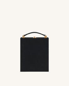 Taya-Fireworks  Pattern Book Shape Clutch Bag - Black