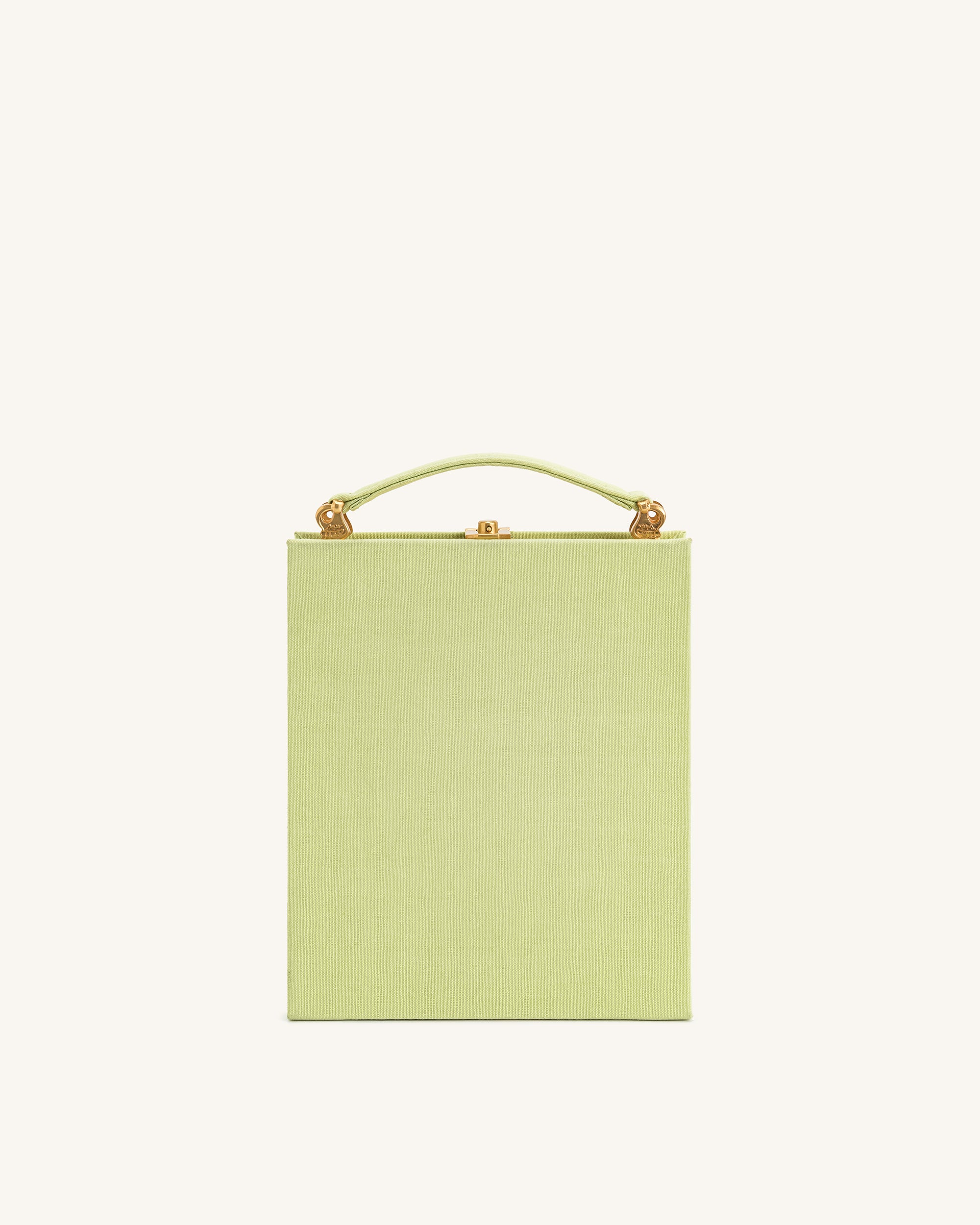 Taya-Puppy Pattern Book Shape Clutch Bag - Light Green | JW PEI