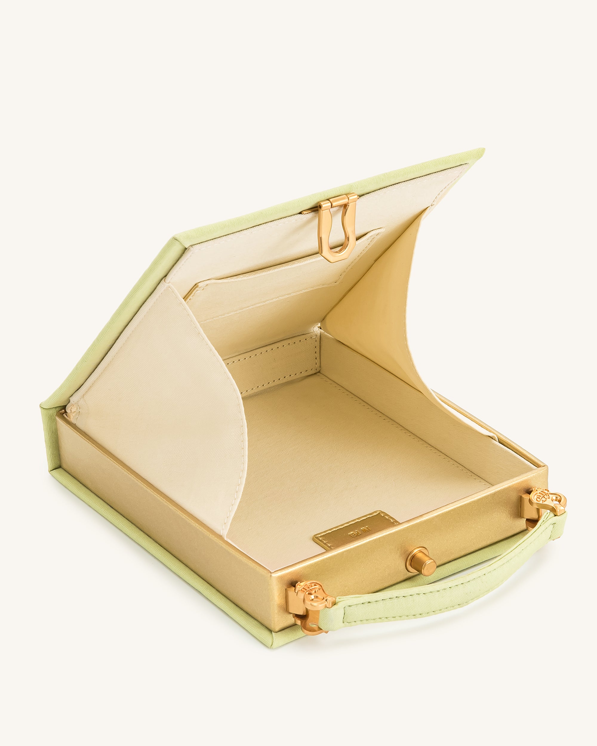 Taya-Puppy Pattern Book Shape Clutch Bag - Light Green | JW PEI