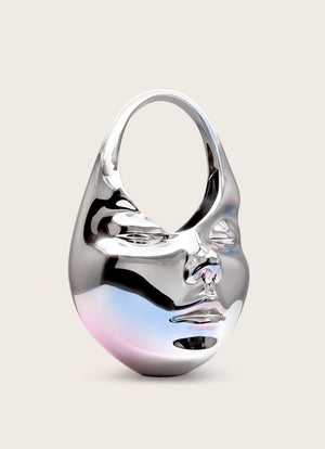 Skylar Faux Pearl Embellished Bucket Bag - Red