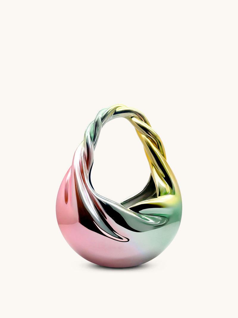 Willow Twist Crescent Top Handle Bag - Multicolor