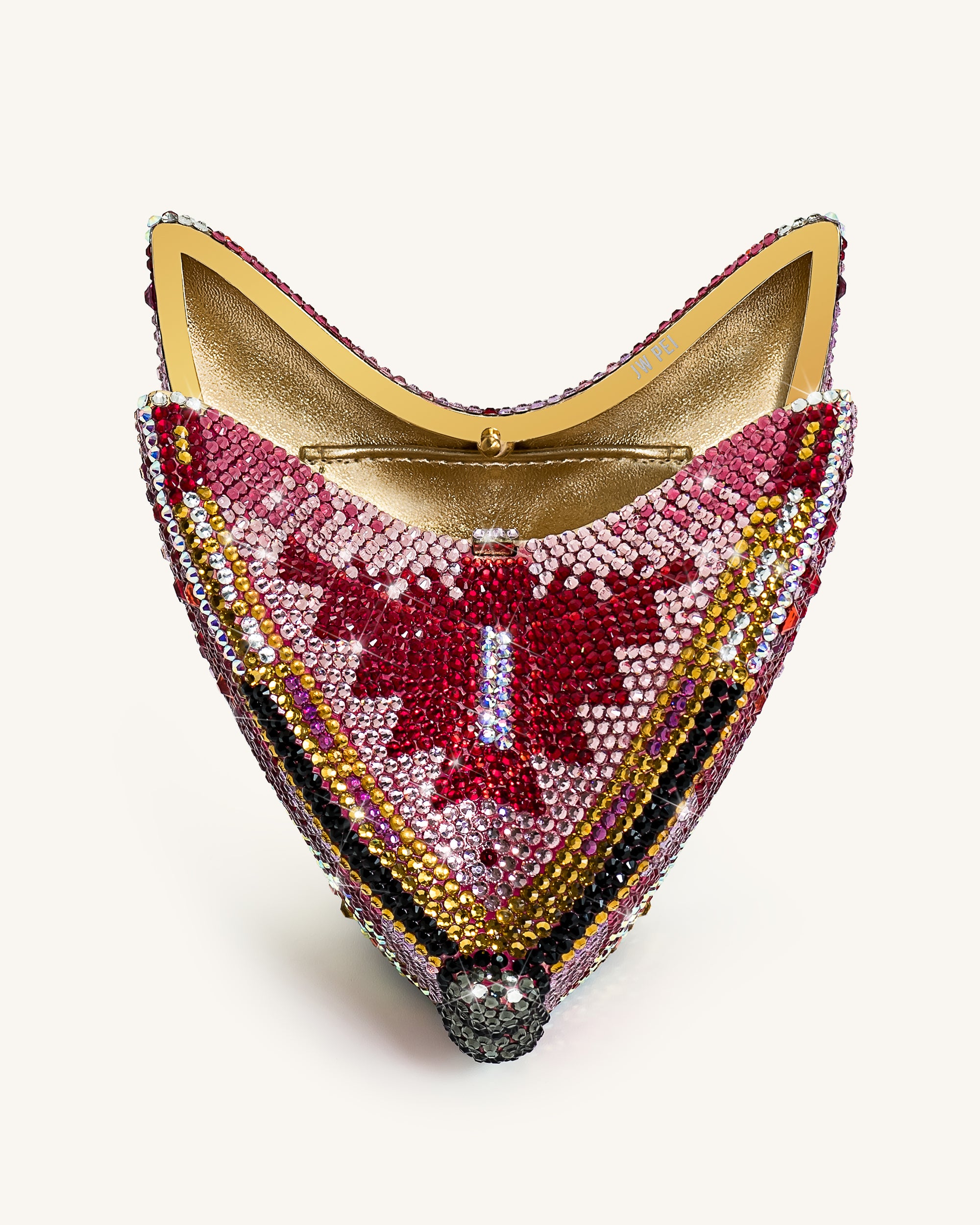 【未使用】reversal  butterfly MA-1 Paisley Crystal Butterfly Clutch - Multicolor | JW PEI