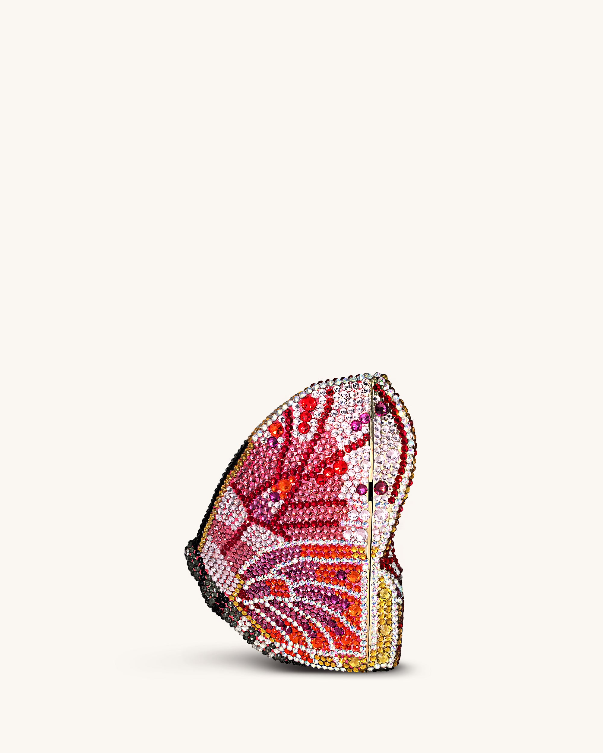 Paisley Crystal Butterfly Clutch - Multicolor