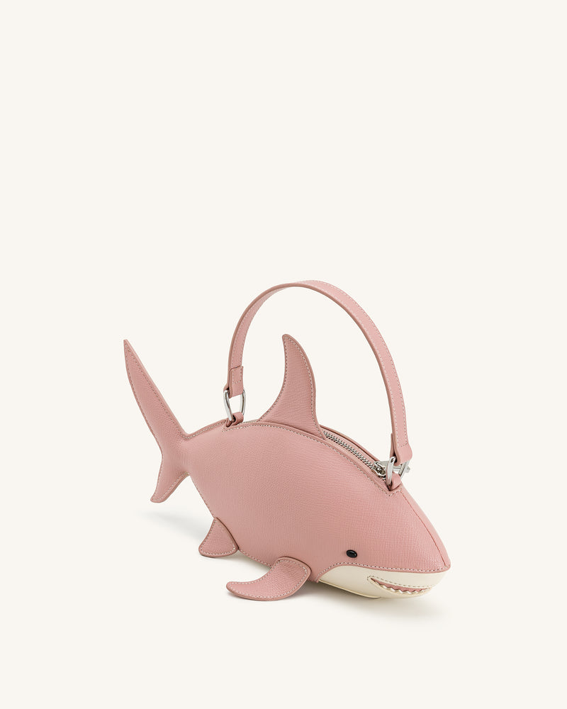 Nerys Shark Look Top Handle Bag - Pink