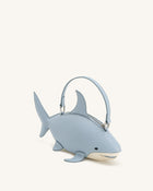 Nerys Shark Look Top Handle Bag - Light Blue