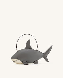 Nerys Shark Look Top Handle Bag - Grey