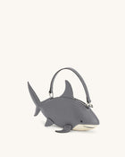 Nerys Shark Look Top Handle Bag - Grey