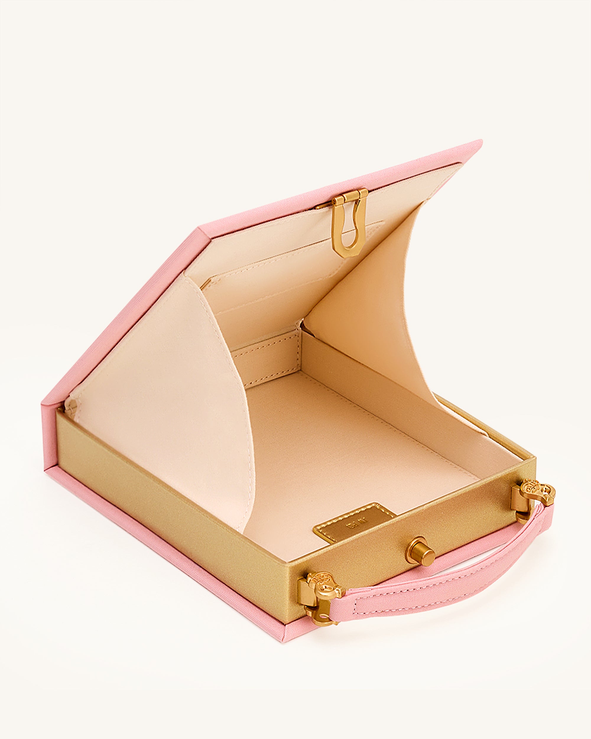 Taya Wine Glass Puppy Pattern Book Shape Clutch Bag - Pink | JW PEI