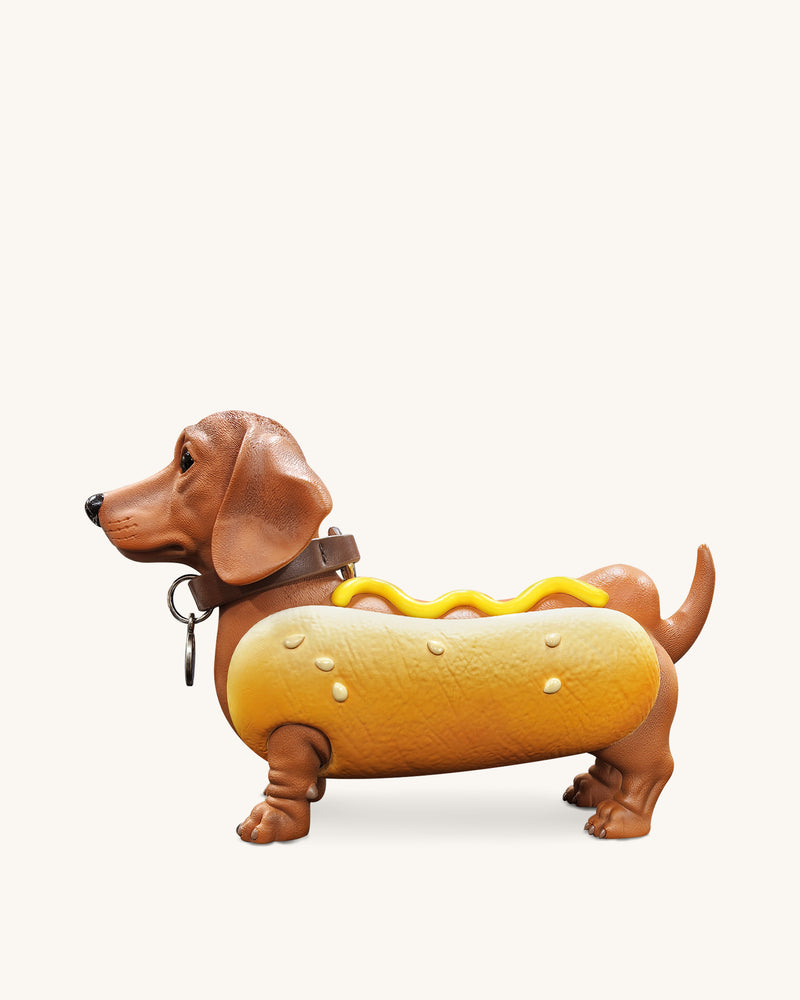 Dachshund Hot Dog Bag - Brown/Yellow