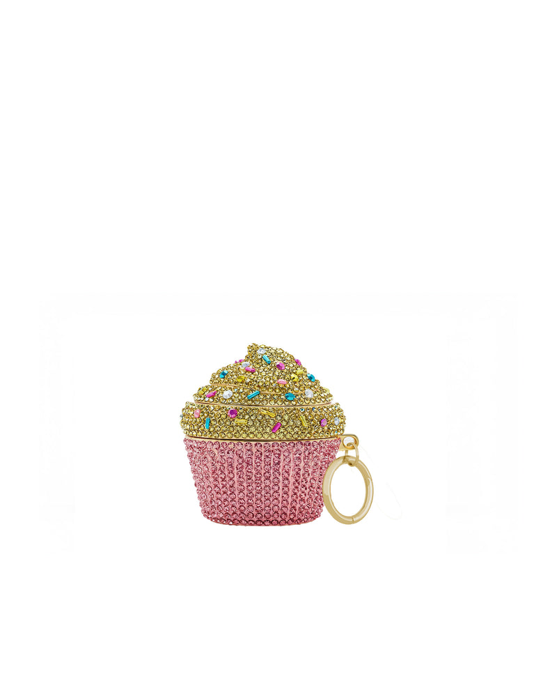 Rhinestone Cupcake AirPods Case - Multicolor Pink