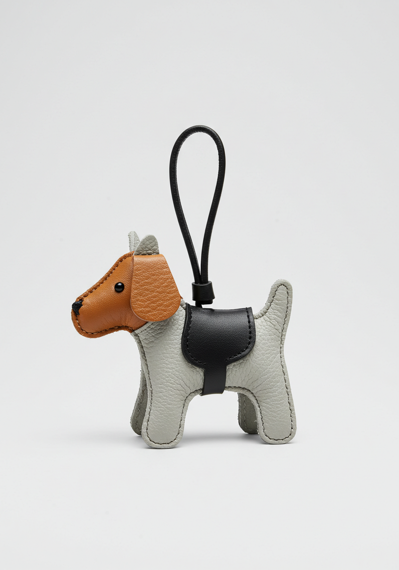 Dog Keychain with Saddle - Multicolor