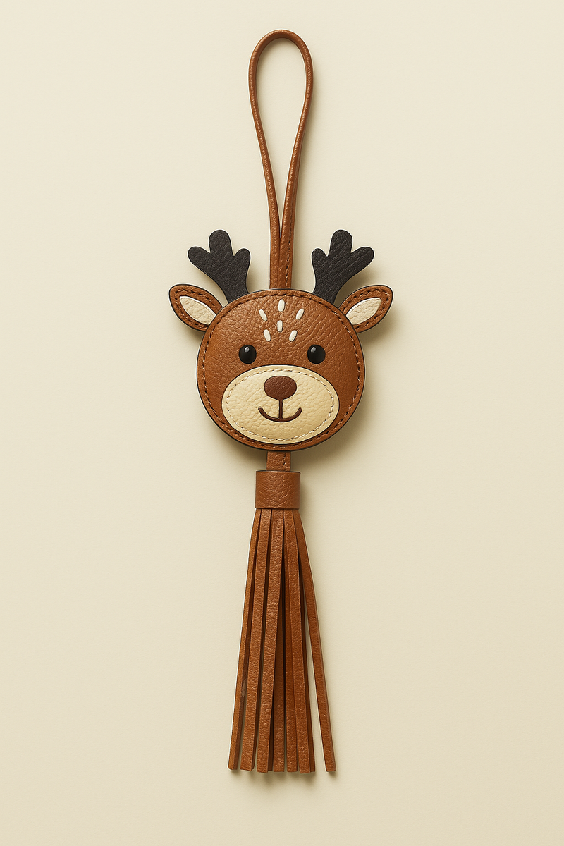 Giraffe Bag Charms Keychain - Multicolor