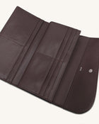 Seren Flap Long Wallet - Chestnut Black