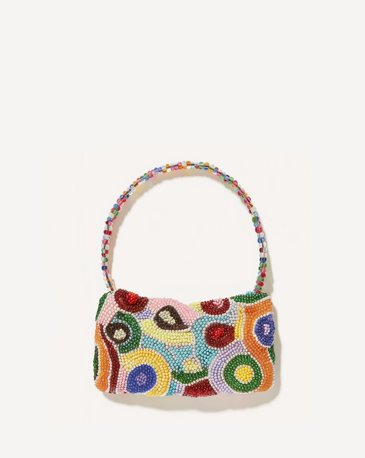 Multicolour Bead Embellished Shoulder Bag
