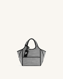 Eliana Artificial Crystal Mini Tote Bag - Anthracite