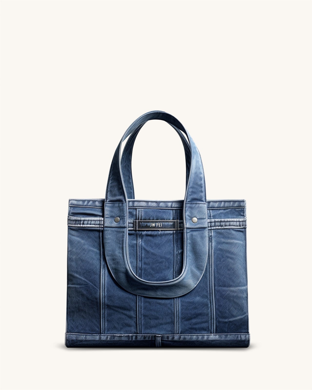 Noemi Denim Tote Bag - Blue