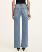 The Celestial Pearl Petal Straight Jeans - Pale Blue Eyes